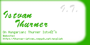 istvan thurner business card